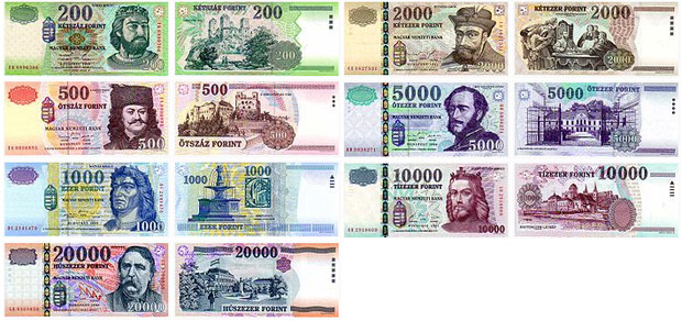 Banknoten Ungarn