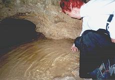 Klares Wasser im Höhlenteich